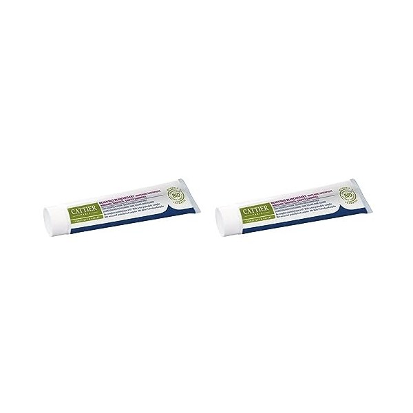 Cattier Dentifrice BIO Eridène sans Sulfates Ni Fluor 75 ml Lot de 2 