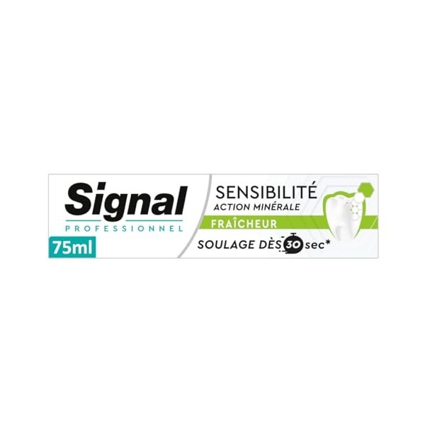 Signal Professionnel Dentifrice Sensibilité Action Minérale Fraîcheur Tube 75 ml - Cliniquement Prouvé