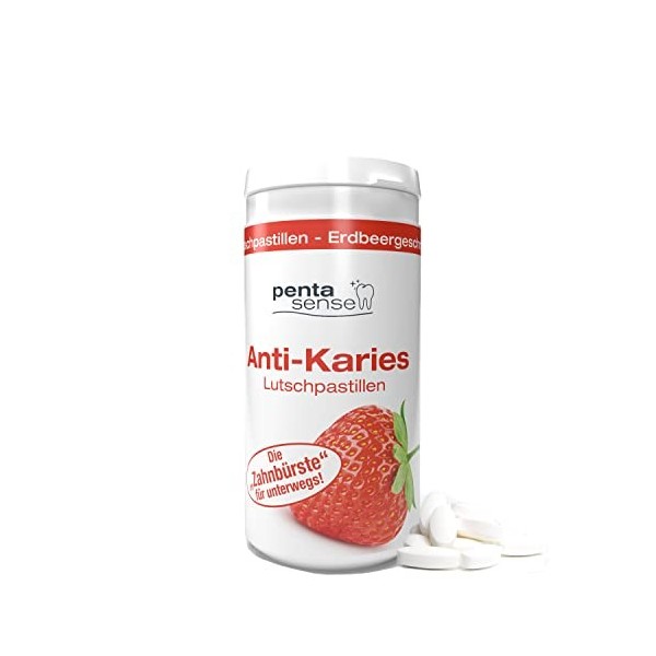 PentaSense® - Pastilles au xylitol anti-carie au goût de fraise contre la plaque dentaire et lacidité aident à préserver lé