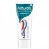 Aquafresh Dentifrice Naturals Menthe Rafraîchissante, Nettoie, Rafraîchit et Protège Activement Les Dents, 4x75 ml