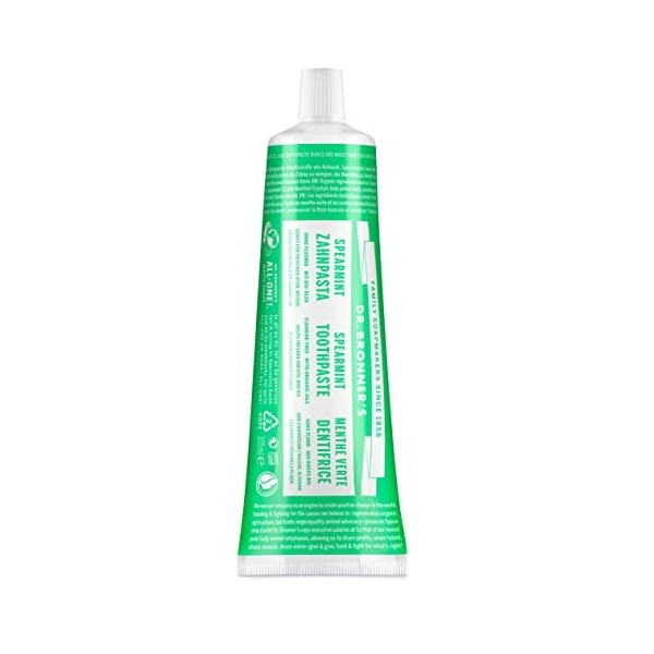 Dr Bronners Dentifrice Menthe Verte 105 ml