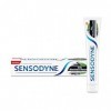 Sensodyne Dentifrice Soin Blancheur Naturelle, Action Sensibilité 24H, Traitement Sensibilité, Dentifrice Blanchissant au Cha