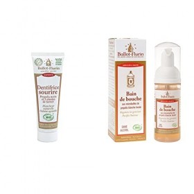 Ballot-Flurin - Dentifrice Sourire - Blancheur naturelle - 50ml & Ballot-Flurin - Bain de Bouche ultra-naturel - Régénère les