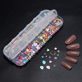 Nail Art Strass Décorations dOngles 3D-Pierres de Strass Cristaux à Ongles Colorées Mélange Diamants Paillettes pour Fournit