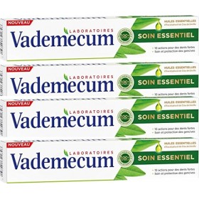 Vademecum - Dentifrice - Soin Essentiel Dentifrice Huiles Essentielles dEucalyptus/Clou de Girofle Tube 75 ml - Lot de 4