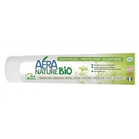 Aera Nature Bio - Dentifrice Désinfectant Bio Multi-Actions - Protection, Blancheur des Dents - 99,1% Naturel - Écocert Green