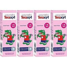 Teraxyl - Dentifrice Junior/Enfant - Mon Premier Dentifrice Goût Fraise 1-6 Ans - Tube 50 ml - Lot de 4
