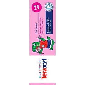 Teraxyl - Dentifrice Junior/Enfant - Mon Premier Dentifrice Goût Fraise 1-6 Ans - Tube 50 ml - Lot de 4