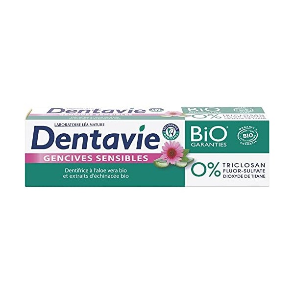 DENTAVIE - Dentifrice Gencives Cosmetic Organic 75Ml - le Lot De 3