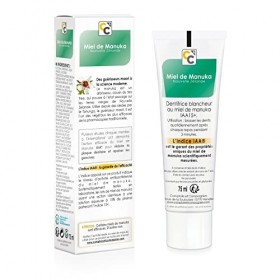 COMPTOIRS ET COMPAGNIES - Dentifrice Blancheur au Miel de Manuka IAA15+ - Protège lEclat des Dents - Sans Fluor et Certifié 