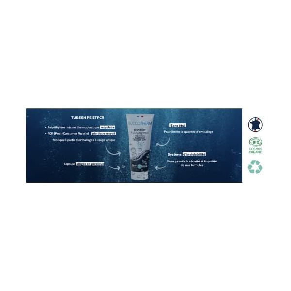 BUCCOTHERM | [Dentifrice Protection Blancheur au Charbon Actif] | Redonne aux dents leur blancheur naturelle | Certifié Bio -