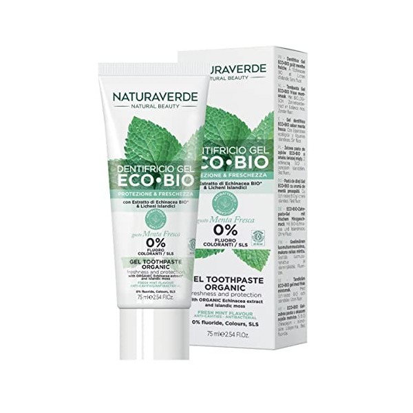 Natura Vert Bio Dentifrice avec extraits de Echinacea – 75 ml