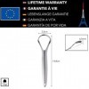 Gratte Langue - GARANTIE A VIE - Marque Française - Ultra Résistant - Acier Inox Médicale