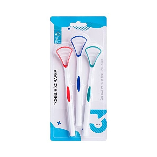 Y-Kelin - Brosse à langue Nettoyeur de langue paquet de 3 couleurs paquet de 3 