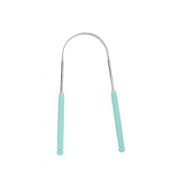 R0k0 Gratte-langue en acier Brosse à dents pour langue de qualité supérieure Outil de nettoyage de langue en métal