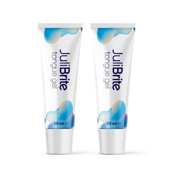 JuliBrite Gel Nettoyant pour la Langue avec Brosse, Aide à Combattre la Mauvaise Haleine Halitose , Pour une Haleine Fraîche