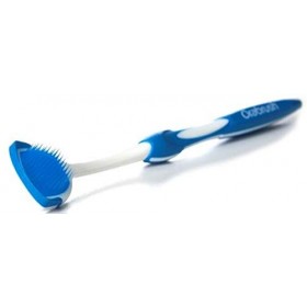 DenTek ORABRUSH Nettoyeur de langue avec brosse et grattoir – Élimine la mauvaise haleine bactérienne – haleine fraîche – 1 p