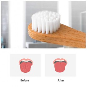 MitButy Gratte Langue, Lot de 4 Brosses à Langue pour Adultes – Réduit la mauvaise haleine | Plus agréable que les grattoirs 