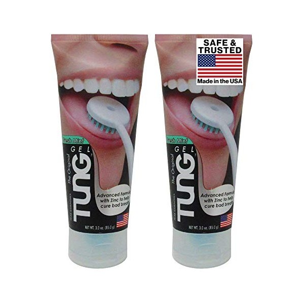 Tung Gel oral Menthe Fraîche Gel pour langue/– Lot de 2