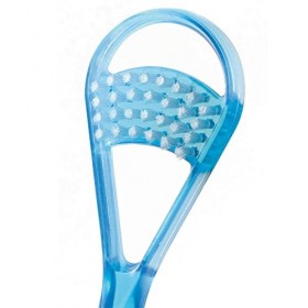 Miradent Tong-Clin de Luxe Gratte-langues bleu 2 pièces