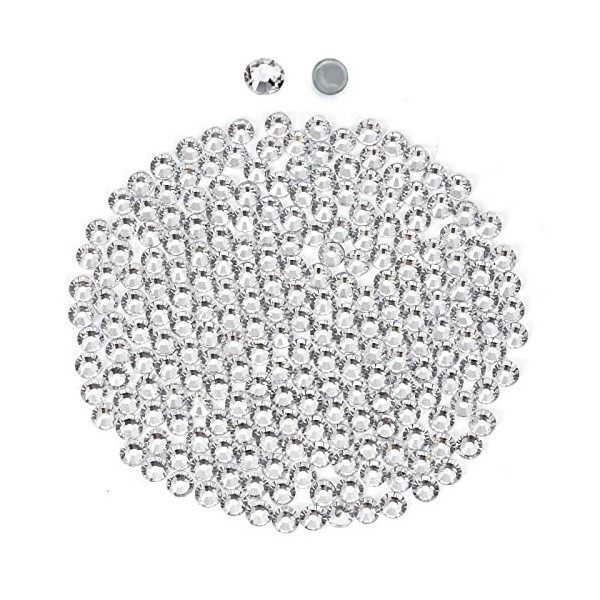 1440PCS Strass Hotfix - Strass Thermocollant Pour Vetement Gris 2mm Hotfix Pour DIY Craft Bling Makeup Gemstone SS6 