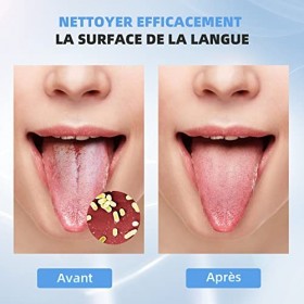 Annhua Gratte-langue en acier inoxydable, lot de 4 couleurs