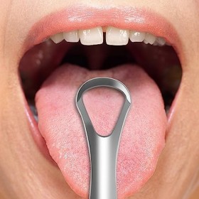 Lot de 7 brosses à langue en acier inoxydable pour enlever les bactéries adultes et enfants