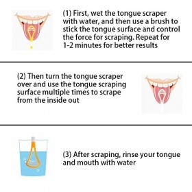 Lot de 6 gratte-langue pour nettoyer le revêtement de la langue et améliorer lhygiène buccale