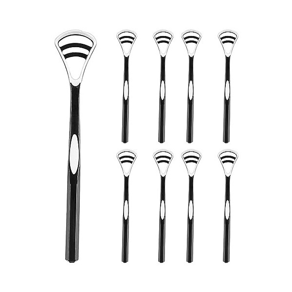 Grattoir Langue,8 Pièces Brosse Langue,Tongue Scraper,Pour Le Nettoyage De La Langue, Facile à Utiliser Pour Maintenir lHygi