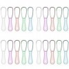 Eowppue Lot de 20 grattoirs à langue en acier inoxydable pour adultes et enfants - Soin de nettoyage buccal pour lhygiène - 