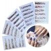 Ranvi 3000 Pièces 5 Boîtes Nail Art Strass Set Ornements Ongles Style1