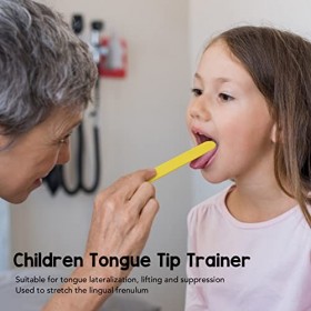 Entraîneur de Pointe de Langue pour Enfants, Outil dentraînement Musculaire de Langue de Traitement de Déglutition Ergonomiq