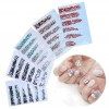 Ranvi 3000 Pièces 5 Boîtes Nail Art Strass Set Ornements Ongles Style1