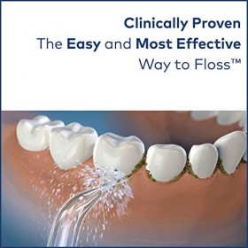 Waterpik - Hydropulseur Sans Fil Advanced, Jet Dentaire Portable Rechargeable, Élimine la Plaque, 3 Niveaux de Pression, Blan