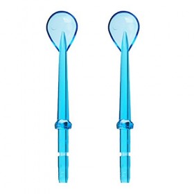 YanBan 2pcs Oral Hygiène Cleaner Tongue, Recharge 2 Embouts Gratte Nettoyage pour waterpik WP-100 WP-450 WP-250 WP-300 WP-660
