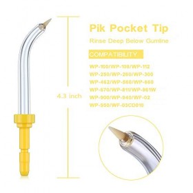 ZCOINS Embouts de poche Pik de remplacement haute pression pour Waterpik WP-100 WP-250 WP-660, Accessoires pour buses, Pièces