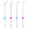 YanBan 4PCS Hygiène bucco-dentaire Standard Arroseur pour Waterpik WP-100 WP-450 WP-250 WP-300 Wp-660 Wp-900 Brosse