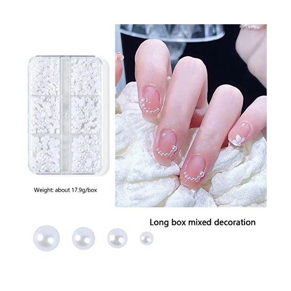 Acrylique Fleur 3d Ongles Charm Ongles Perles Micro Nail Art Strass Décoration Décoration Fleur Pour 3D Fleur Nail Nail Art M