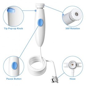 IIYL Accessoires dhygiène buccale - Poignée en plastique - Compatible avec lirrigateur buccal Waterpik Wp-100 WP-900 - 1 po