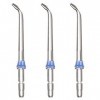 Lot de 3 embouts de jet de rechange classiques pour hydropulseur dentaire et autres irrigateurs buccaux