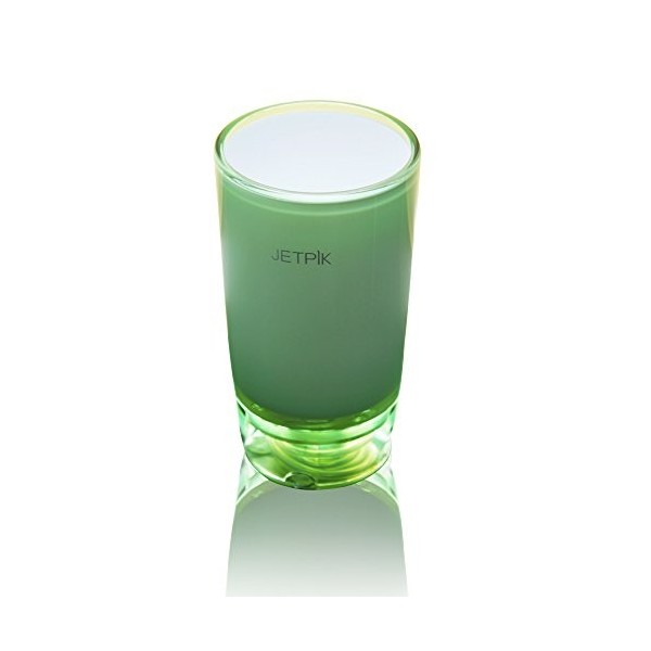 JETPIK Réservoir de Tasse dEau à Finitions en Cristal avec Tube de Raccordement dEau/Petit Bouchon de Support Vert