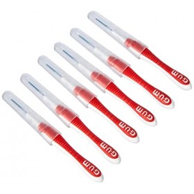 Gum Trav-Ler 1314 Cep Interdent Travel 0.8 Cylindre Pinceaux, Lot de 6