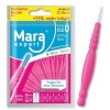 MARA EXPERT - Brosse Interdentaire Basic 0,4 mm - ISO 0 Extra Fine - Brosse Interdentaire rose - Brosse à dents interdentaire