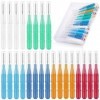 NVIYAM 24 Pcs Brossettes Interdentaire Brosse Interdentaires Cure-Dents Brossette Dentaire Interdental Brush Brosse Dentaire 