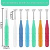 NVIYAM 24 Pcs Brossettes Interdentaire Brosse Interdentaires Cure-Dents Brossette Dentaire Interdental Brush Brosse Dentaire 