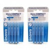 Inava Brossettes Mono Compact Bleu 0,8 mm lot de 2 x 4 - 8