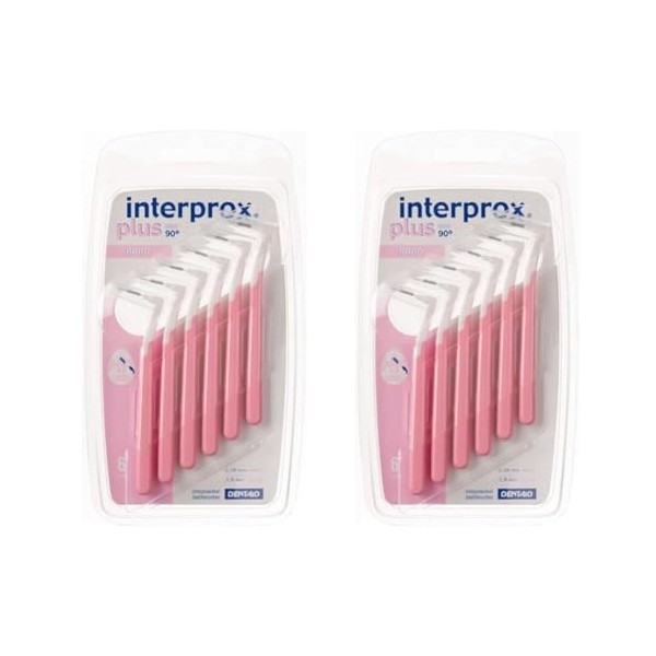 INTERPROX PLUS - Micro 0.9 - Brossettes Interdentaires - Fibres en Tynex - Vert - Blister de 6 unités