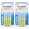 Inava Brossettes Mono Compact Jaune 1 mm lot de 2 x 4 - 8