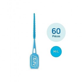 TePe Easypick Pack de 60 cure-dents en silicone Bleu Taille M/L
