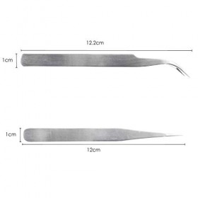 TRIXES 2 x Rhinestones Gems Nippers Tweezers Nail Art Acrylic Gel Picking Tool